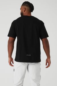 Alo Yoga Alo Maison Short Sleeve Schwarz | TKMCHQO-12