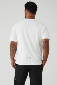Alo Yoga Alo Maison Short Sleeve Weiß | IZSUART-96