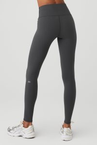 Alo Yoga Alo Yoga High-Taille Airbrush Leggings Dunkelgrau | DINEWLA-73