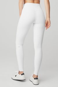 Alo Yoga Alo Yoga High-Taille Airbrush Leggings Weiß | SHXRPFL-72