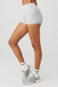 Alo Yoga Alosoft Aura Kurze Hose Grau | PBJXRIN-95