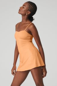 Alo Yoga Alosoft Courtside Tennis Kleider Orange | GNWJFVB-69