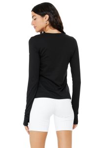 Alo Yoga Alosoft Finesse Long Sleeve Schwarz | JWYSHEZ-84