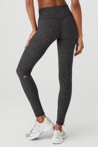 Alo Yoga Alosoft High-Taille 7/8 Highlight Leggings Dunkelgrau | CNPQGJK-95