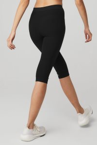 Alo Yoga Alosoft High-Taille Iconic 90'S Capri Leggings Schwarz | NAVHXFK-78