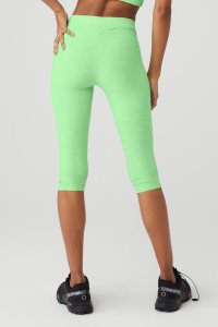 Alo Yoga Alosoft High-Taille Iconic 90'S Capri Leggings Mintfarben Grün | YTLOKUQ-92