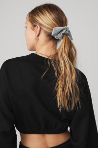 Alo Yoga Alosoft Rhythm Scrunchie Stirnband Grau | PQFJTYM-97