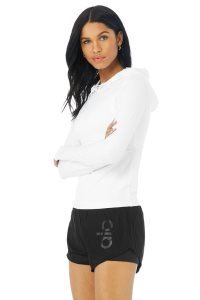 Alo Yoga Alosoft Runner Long Sleeve Weiß | HNOSCXW-64