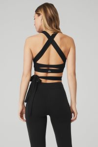 Alo Yoga Alosoft Switch It Up BHs Schwarz | GINDUTE-81