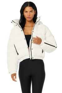 Alo Yoga Aspen Love Puffer Pufferjacke Weiß | MTDHFXL-38