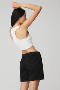 Alo Yoga Aspire Muskelshirt Weiß Schwarz | UTFLEXI-89