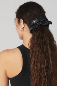 Alo Yoga Bandana Oversized Scrunchie Stirnband Schwarz | OTRLPFH-79