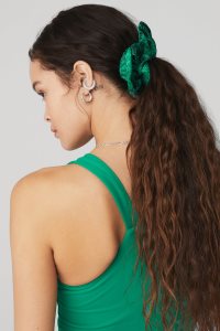 Alo Yoga Bandana Oversized Scrunchie Stirnband Grün Türkis | WQKBPOL-01