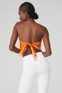 Alo Yoga Bandana Scarf Schals Orange | TXASRLM-68