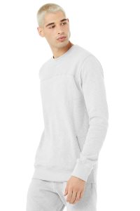 Alo Yoga Base Sweatshirt Hoodie Grau | YMKOXRB-03