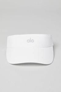 Alo Yoga Captivate Visor Kappen Weiß | DPUIMQR-81