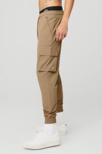 Alo Yoga Cargo Division Field Pant Sporthosen Khaki | QRSMCUN-12