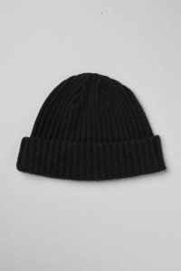 Alo Yoga Cashmere Blend Rib Mütze Schwarz | ELKQBVP-01