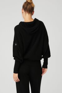 Alo Yoga Cashmere Jet Set Hoodie Schwarz | MUXIRHA-71