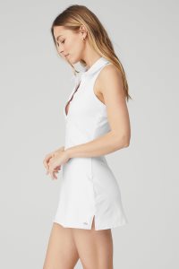 Alo Yoga Charmed Tennis Kleider Weiß | MCKXQYJ-62