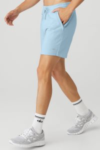 Alo Yoga Chill Kurze Hose Blau | EUPIDJA-83