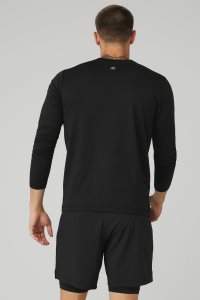 Alo Yoga Conquer Reform Crewneck Long Sleeve Schwarz | XAPFKDI-05