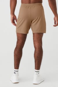 Alo Yoga Conquer Reform Kurze Hose Khaki | IBZTMUH-48