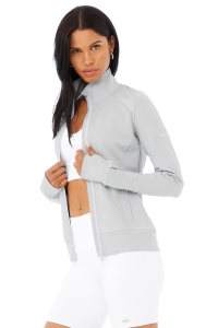 Alo Yoga Contour Freizeitjacken Grau | OFNJIME-87