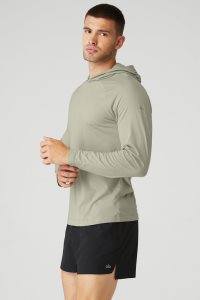 Alo Yoga Core Runner Long Sleeve Zitrone Grün | GMOHWVB-62