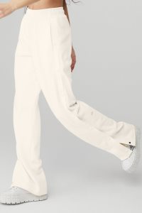 Alo Yoga Courtside Tearaway Snap Pant Sporthosen Weiß | LQHMIKU-17