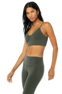 Alo Yoga Delight Bralette BHs Dunkelgrün | BCSUYAW-71