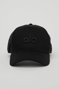 Alo Yoga District Trucker Kappen Schwarz | DLWEZYG-91
