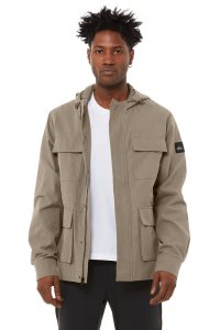 Alo Yoga Division Field Jacke Olivgrün | XGPQAJU-41