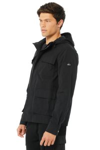 Alo Yoga Division Field Jacke Schwarz | MIBKWGQ-42