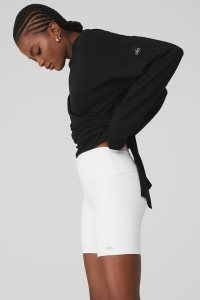 Alo Yoga Dreamy Wrap Long Sleeve Schwarz | NHLVSQJ-53