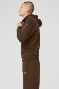 Alo Yoga Everyday Full Zip Hoodie Kaffee | SAMXQLR-29