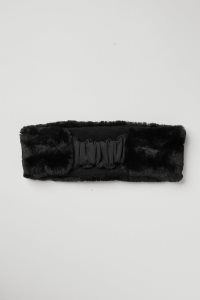 Alo Yoga Faux Fur Ear Warmers Hüte Schwarz | UQRNSGP-23