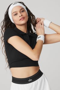 Alo Yoga Glow Wristband (2-Pack) Stirnband Weiß | WDZQJKM-54