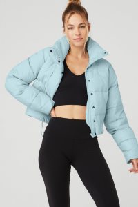 Alo Yoga Gold Rush Puffer Pufferjacke Blau | CYJTMRX-15