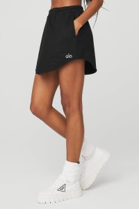 Alo Yoga High-Taille Accolade Skirt Röcke Schwarz | XZLAUOS-59