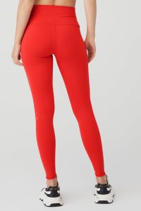 Alo Yoga High-Taille Airbrush Leggings Rot | RHYBSJE-78