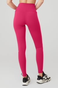 Alo Yoga High-Taille Airbrush Leggings Rot | TZBAODJ-83