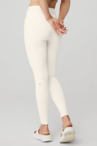 Alo Yoga High-Taille Airbrush Leggings Weiß | ZQROEDJ-45