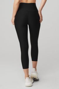 Alo Yoga High Taille Airlift Capri Leggings Schwarz | VEOYKNA-17