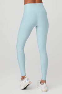 Alo Yoga High-Taille Airlift Leggings Blau | EAFGQRP-58