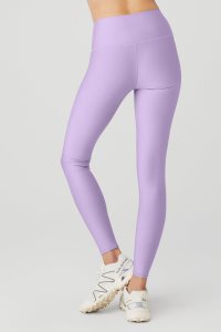Alo Yoga High-Taille Airlift Leggings Lila | VUPHKSY-03
