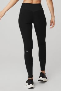 Alo Yoga High-Taille Alosoft Lounge Leggings Schwarz | RJKOSID-15