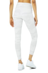 Alo Yoga High Taille Camo Vapor Leggings Weiß | EZRQCTU-96