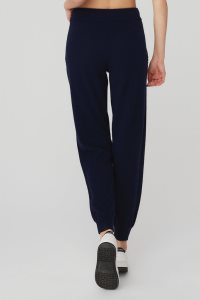 Alo Yoga High-Taille Cashmere Jet Set Pant Sporthosen Navy | JHRYINW-54