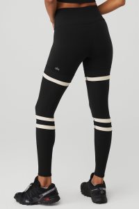 Alo Yoga High-Taille Legit Leggings Schwarz Beige | PSKDOUM-35